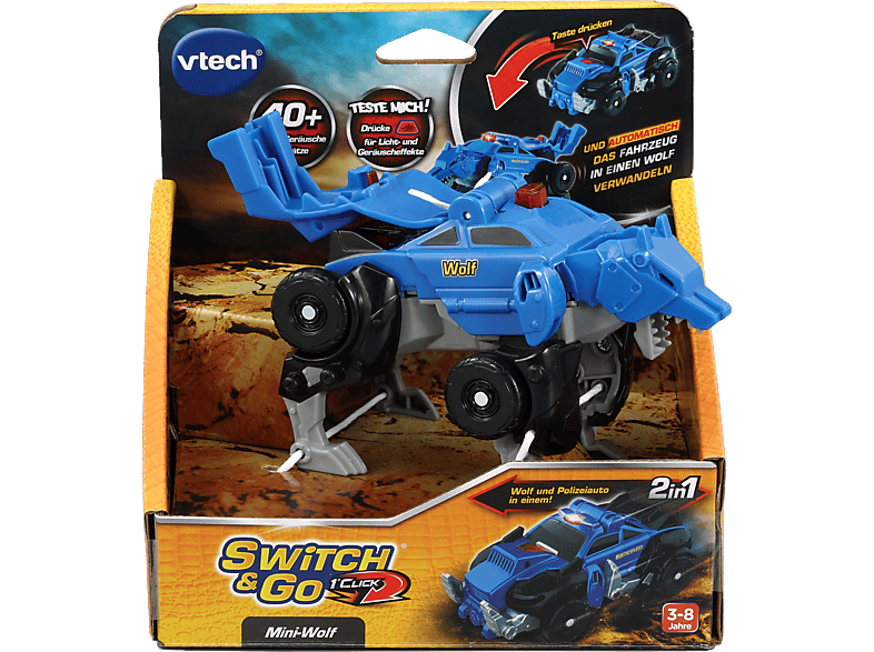VTECH Switch & Go - OneClick-Mini-Wolf Spielzeugauto, Blau VTECH Switch & Go - OneClick-Mini-Wolf Spielzeugauto, Blau von VTECH