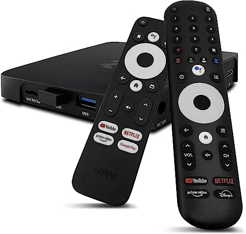 [Test SEHR GUT *] VU+ Yay GO PRO 4K UHD Android TV Box 10 + HM-Sat HDMI Kabel - Google Zertifiziert, Chromecast, Bluetooth, SMART TV, WiFi, WLAN, Netflix 4K Prime Video 4K Disney+ 4K YouTube 4K von VU+