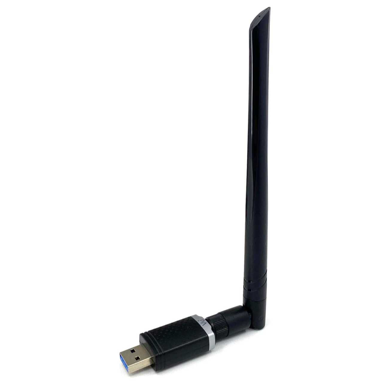 VU+ Dual-Band Wireless USB 3.0 WLAN Adapter (2.4 & 5GHz 1300 Mbit/s inkl. 6dBi Antenne schwarz) von VU+