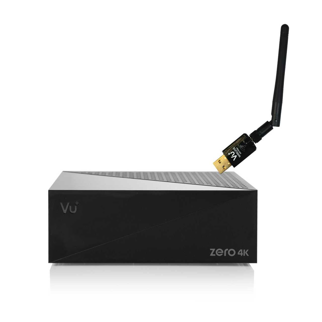 VU+ Plus Zero 4K DVB-S2X Multistream Linux HbbTV UHD 600Mbit Wlan Sat Receiver Schwarz von VU+