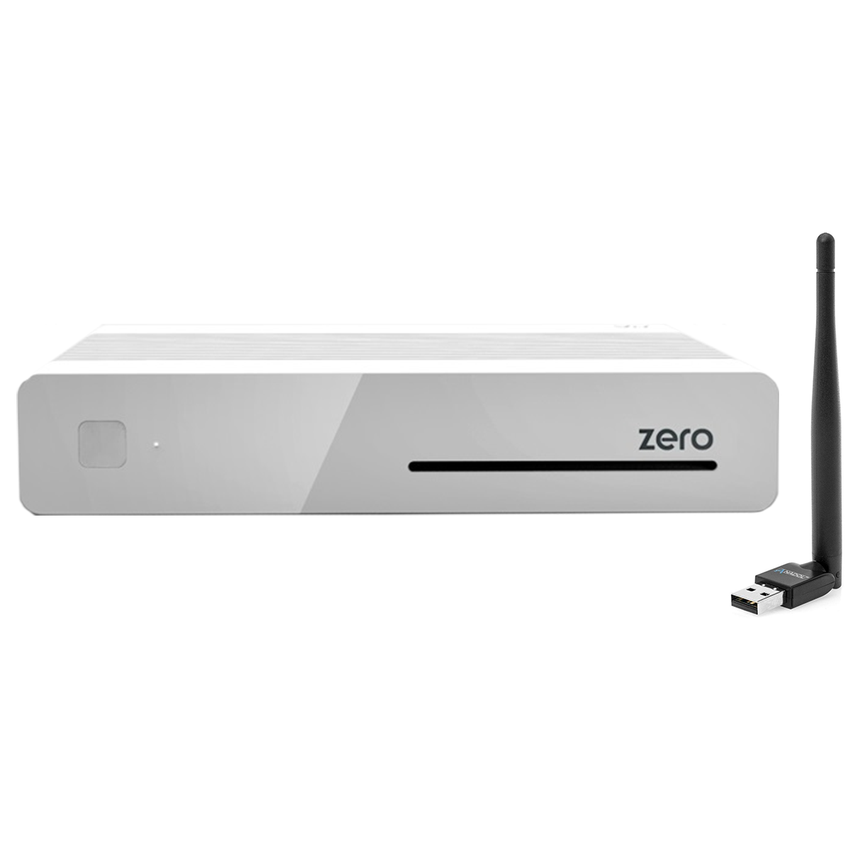 VU+ Plus Zero Full HD Sat-Receiver Weiss + 150Mbit WLAN Stick (E2 Linux 1xDVB-S2 Tuner) von VU+