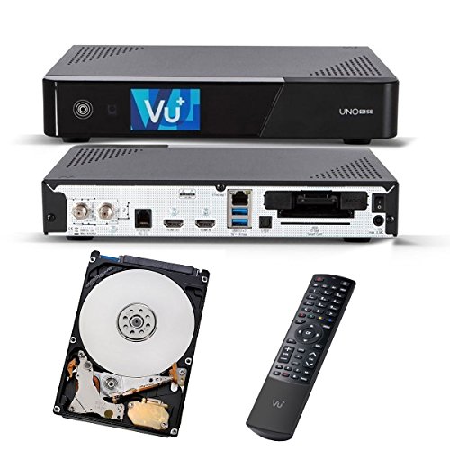 VU+ Uno 4K SE 1x DVB-S2 FBC Twin Tuner 1TB HDD Linux Receiver UHD 2160p von VU+