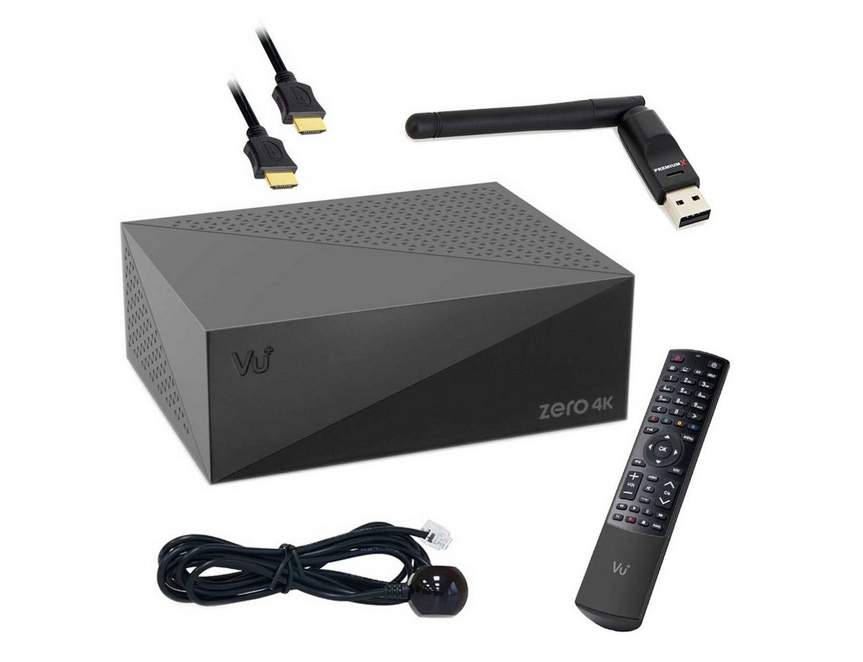 VU+ VU+ ZERO 4K 1x DVB-S2X Multistream SAT Receiver + Wi-Fi Stick SAT-Receiver von VU+