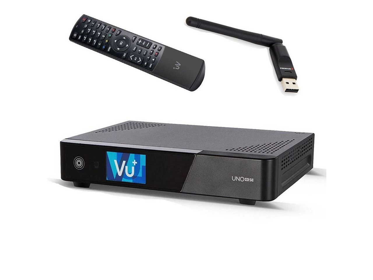 VU+ Vu+ Uno 4K SE 1x DVB-C FBC Twin Tuner Kabelreceiver Wlan Stick SAT-Receiver von VU+