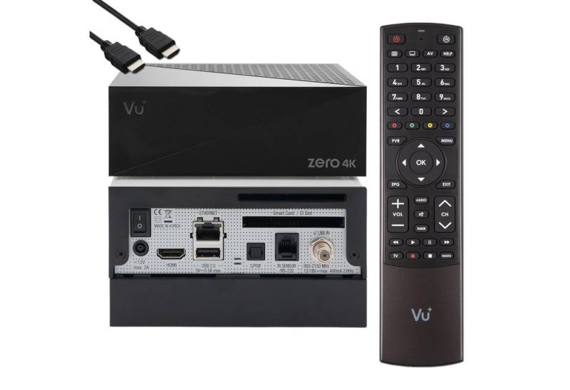 VU+ Zero 4K 1x DVB-S2X Multistream Linux UHD Receiver + 1TB HDD SAT-Receiver von VU+