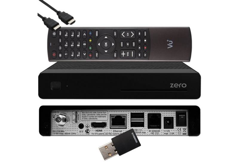 VU+ Zero Linux Full HD Sat Receiver + 300 Mbits Wifi Stick SAT-Receiver von VU+