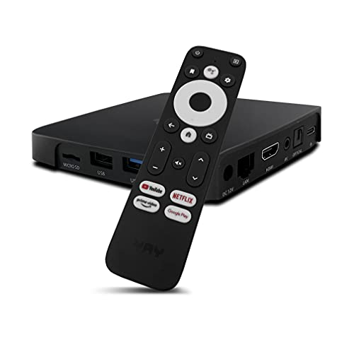 Yay GO Android TV HIGH-END 4K UHD Streaming Box Android 10.0 und Chromecast integriert - (Chromecast, HDMI, Netflix (4K), Prime Video (4K), Disney+ (4K)) von VU+