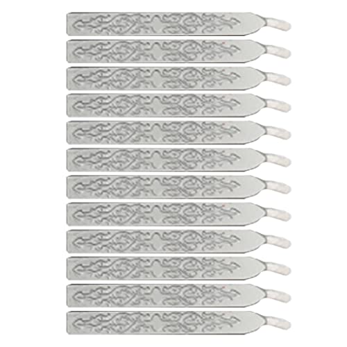 VUIUYOIES 12 Stück Siegelwachs Wachssiegel Perlen Pfeil Muster Siegellack schmelzen DIY Wachssiegel Stempel Kit Dekoration Geschenk Handwerk, Silber von VUIUYOIES