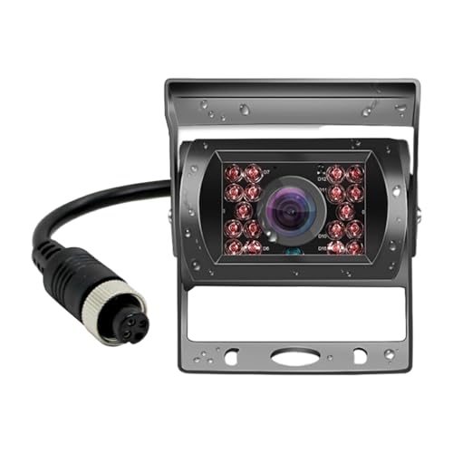 VUIUYOIES ABS 4 PIN Heavy Duty CCD Rückfahrkamera Rückfahrkamera Rückfahrkamera Wasserdicht 18 Wasserdicht hinten, 18IR von VUIUYOIES