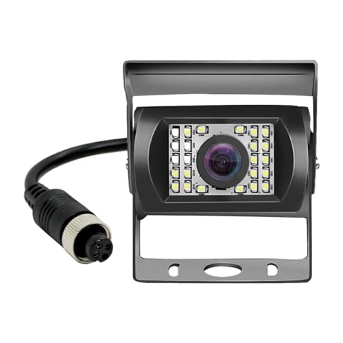 VUIUYOIES ABS 4 PIN Heavy Duty CCD Rückfahrkamera Rückfahrkamera Rückfahrkamera Wasserdicht 18 Wasserdicht hinten, 24LED von VUIUYOIES