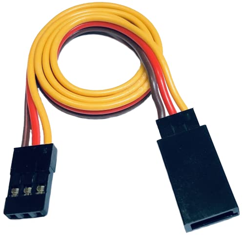 VUNIVERSUM 1 Stück Premium 80cm JR Servo Verlängerung 3Pin PVC Kabel Servokabel Verlängerungskabel Male Female 26AWG Modellbau VUNIVERSUM 1 Stück Premium 80cm JR Servo Verlängerung 3Pin PVC Kabel Servokabel Verlängerungskabel Male Female 26AWG Modellbau von VUNIVERSUM