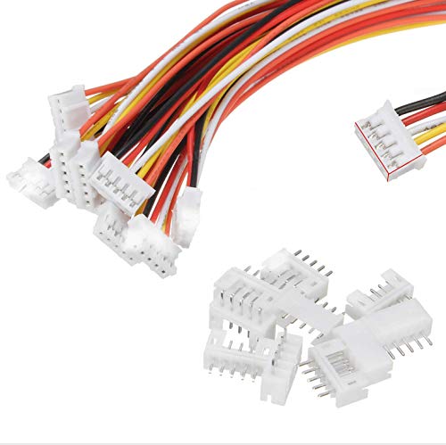 VUNIVERSUM 1x Satz Premium 5Pin 2.0 PH 2.0mm Mini Micro JST Stecker inkl. 15cm 28AWG PVC Kabel + Buchse Lose für Modellbau VUNIVERSUM 1x Satz Premium 5Pin 2.0 PH 2.0mm Mini Micro JST Stecker inkl. 15cm 28AWG PVC Kabel + Buchse Lose für Modellbau von VUNIVERSUM