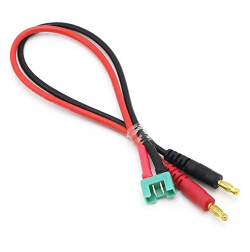 VUNIVERSUM 1x Stück MPX Multiplex kompatibel 6Pin Premium Lipo Akku Ladekabel 4mm Bananenstecker Stecker Male 30cm 14AWG Modellbau von VUNIVERSUM