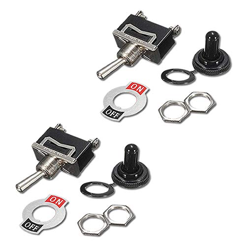VUNIVERSUM 2X Stück Premium 2Pin 2 Position EIN Aus SPST Kippschalter Wippschalter Schalter mit Wasserdicht Schutzkappe für Boot Car KFZ Auto PKW Buggy Wohnmobil Wohnwagen On Off DIY AC DC 250V 15A VUNIVERSUM 2X Stück Premium 2Pin 2 Position EIN Aus SPST Kippschalter Wippschalter Schalter mit Wasserdicht Schutzkappe für Boot Car KFZ Auto PKW Buggy Wohnmobil Wohnwagen On Off DIY AC DC 250V 15A von VUNIVERSUM