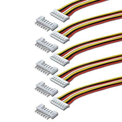 VUNIVERSUM 2x Stück Premium 7Pin 2.0 PH 2.0mm Mini Micro JST Stecker inkl. 15cm Elektronik 28AWG Kabel + Buchse Lose Modellbau VUNIVERSUM 2x Stück Premium 7Pin 2.0 PH 2.0mm Mini Micro JST Stecker inkl. 15cm Elektronik 28AWG Kabel + Buchse Lose Modellbau von VUNIVERSUM
