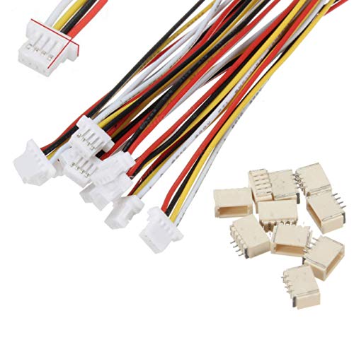 VUNIVERSUM 5X Premium 4Pin 1.0 SH 1.0mm Micro JST Stecker inkl. 15cm 28AWG PVC Kabel + Buchse Lose JST-SH Mini Modellbau DIY VUNIVERSUM 5X Premium 4Pin 1.0 SH 1.0mm Micro JST Stecker inkl. 15cm 28AWG PVC Kabel + Buchse Lose JST-SH Mini Modellbau DIY von VUNIVERSUM