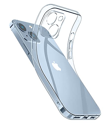 VUTR iPhone 14 Hülle, Transparente weiche Gel-Hülle für iPhone 14 6.1-Zoll Stoßfeste, Flexible Schutzhülle (Durchsichtig) von VUTR