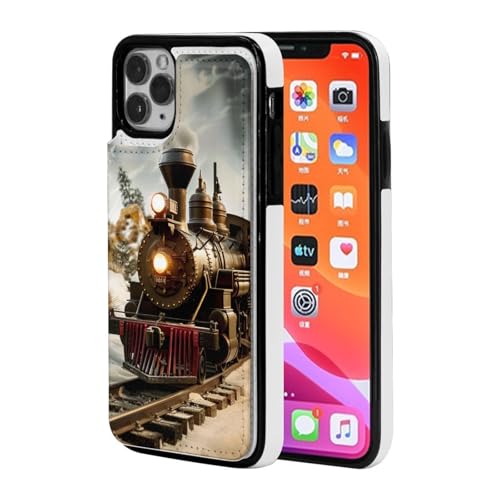 VVTDESA Bedruckte Brieftaschen-Schutzhülle für iPhone 11-6,1 Zoll mit Kartenhalter, PU-Leder, Kartenfächer, Klapphülle, Schwarz VVTDESA Bedruckte Brieftaschen-Schutzhülle für iPhone 11-6,1 Zoll mit Kartenhalter, PU-Leder, Kartenfächer, Klapphülle, Schwarz von VVTDESA