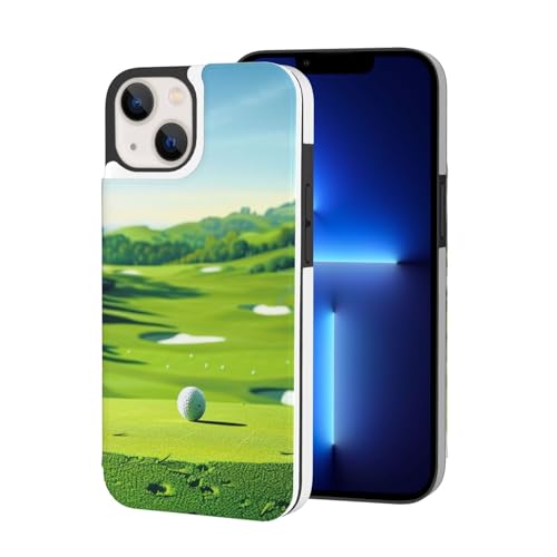 VVTDESA Bedruckte Brieftaschen-Schutzhülle für iPhone 13 Mini, 13,7 cm (5,4 Zoll), mit Kartenfächern, PU-Leder, Kartenfächer, Klapphülle, Weiß von VVTDESA