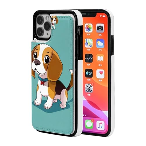 VVTDESA Cartoon Beagle Dog Printed Wallet Case for iPhone 11-6.1 Inch with Card Holder, Pu Leather Card Slots Flip Phone Wallet Case Black VVTDESA Cartoon Beagle Dog Printed Wallet Case for iPhone 11-6.1 Inch with Card Holder, Pu Leather Card Slots Flip Phone Wallet Case Black von VVTDESA