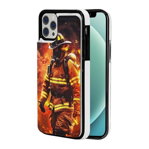 VVTDESA Firefighter Feuerwehrmann Flamme gedruckt Wallet Case für iPhone 12-6,1 Zoll mit Kartenhalter, PU-Leder Kartenfächer Flip Phone Wallet Case Weiß VVTDESA Firefighter Feuerwehrmann Flamme gedruckt Wallet Case für iPhone 12-6,1 Zoll mit Kartenhalter, PU-Leder Kartenfächer Flip Phone Wallet Case Weiß von VVTDESA