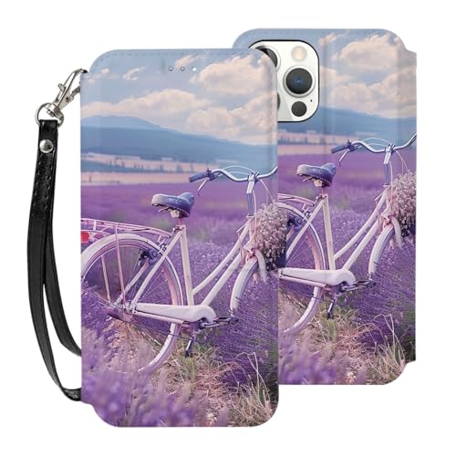 VVTDESA Lavender Field Retro Bike Agriculture Printed Wallet Case for iPhone 12 Pro, 6.1 Inch with Card Holder, Pu Leather Card Slots Flip Phone Wallet Case with Wrist Strap VVTDESA Lavender Field Retro Bike Agriculture Printed Wallet Case for iPhone 12 Pro, 6.1 Inch with Card Holder, Pu Leather Card Slots Flip Phone Wallet Case with Wrist Strap von VVTDESA