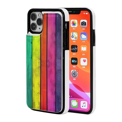 VVTDESA Schutzhülle für iPhone 11 Pro 5,8 Zoll (14,7 cm) mit Kartenhalter, PU-Leder, Kartenfächer, Klapphülle, Schwarz von VVTDESA