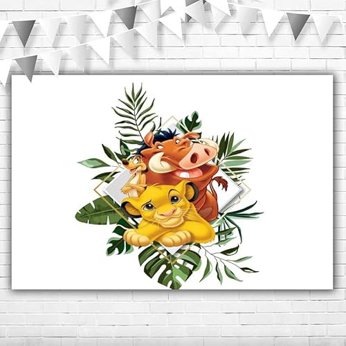 Oh Baby Lion King Hintergrund Babyparty 1,5 x 0,9 m Simba Babyparty Hintergrund Happy 1st Birthday Banner für Jungen Vinyl Dschungelblatt König Löwe Simba Thema Geburtstagsdekoration Oh Baby Lion King Hintergrund Babyparty 1,5 x 0,9 m Simba Babyparty Hintergrund Happy 1st Birthday Banner für Jungen Vinyl Dschungelblatt König Löwe Simba Thema Geburtstagsdekoration von ABINE