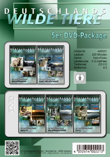 Deutschland wilde Tiere - Nationalparks ( 5er DVD-Package ) von VZ-Handelsgesellschaft mbH