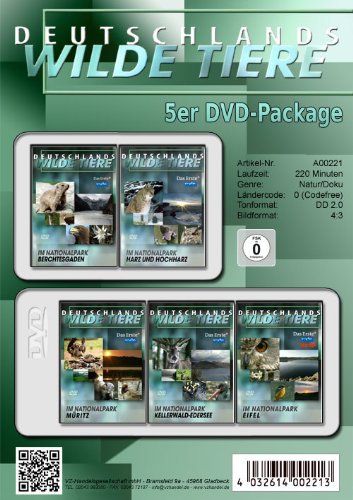 Deutschland wilde Tiere - Nationalparks ( 5er DVD-Package ) von VZ-Handelsgesellschaft mbH
