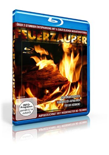 Feuerzauber , Kaminfeuer - Aufgezeichnet in modernster HD-Technik und 6 zusätzlichen Tonspuren [Blu-ray] von VZ-Handelsgesellschaft mbH