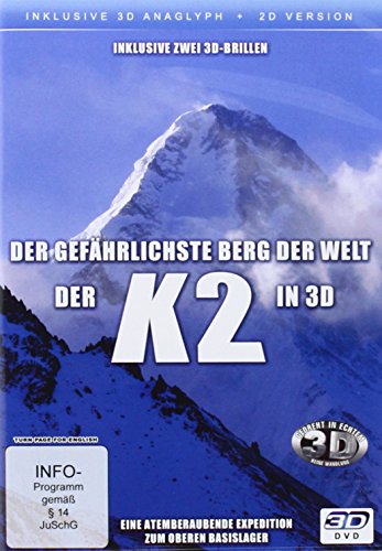 K2 in 3D - Der gefährlichste Berg der Welt ( 2D und 3D anaglyph - inkl. 2 Brillen) von VZ-Handelsgesellschaft mbH