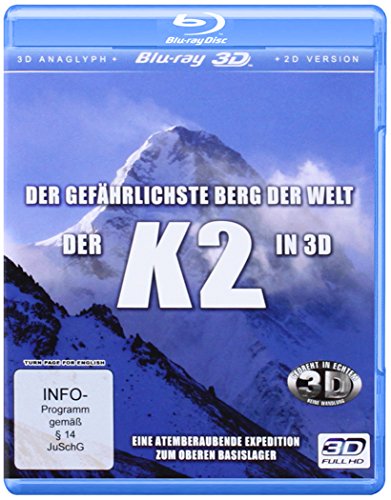 K2 in 3D - Der gefährlichste Berg der Welt (Real 3D + 3D anaglyph inkl. 2 Brillen + 2D-Version) [3D Blu-ray] von VZ-Handelsgesellschaft mbH