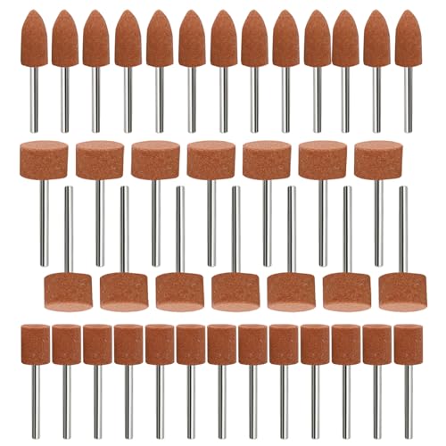 VZU 48-teiliges Korund Schleifspitzen-Set 1/8" Schaft für Dremel schleifaufsätze, Schleifaufsatz für Akkuschrauber und Bohrmaschine, Schleifstein Schleifstift für Schleifen, Polieren, Entgraten VZU 48-teiliges Korund Schleifspitzen-Set 1/8" Schaft für Dremel schleifaufsätze, Schleifaufsatz für Akkuschrauber und Bohrmaschine, Schleifstein Schleifstift für Schleifen, Polieren, Entgraten von VZU
