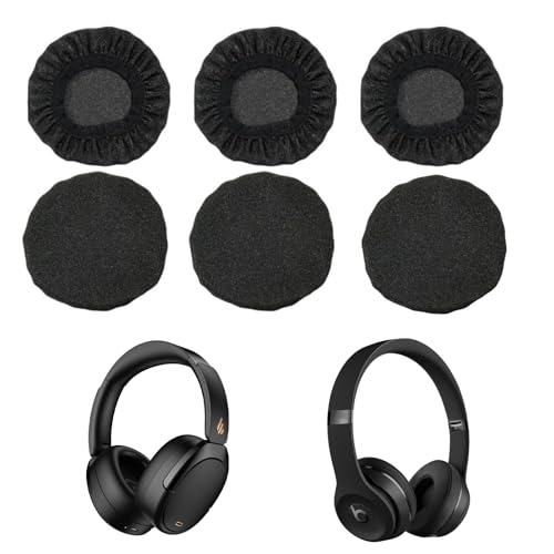 VZU 6 Stück Kopfhörer Ohrpolster Dehnbare Waschbare Abdeckungen 9-11 cm, Kopfhörer Schutzüberzug, Flexibel und Bequem, Schweißschutz für Gaming und Fitnessstudio, Schwarz Kopfhörer Überzug VZU 6 Stück Kopfhörer Ohrpolster Dehnbare Waschbare Abdeckungen 9-11 cm, Kopfhörer Schutzüberzug, Flexibel und Bequem, Schweißschutz für Gaming und Fitnessstudio, Schwarz Kopfhörer Überzug von VZU