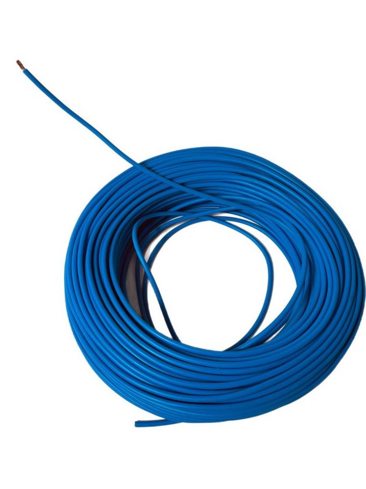 VaGo-Tools 4m Batteriekabel Stromkabel 16 mm² H07V-K Aderleitung Kabel PVC blau Stromkabel von VaGo-Tools