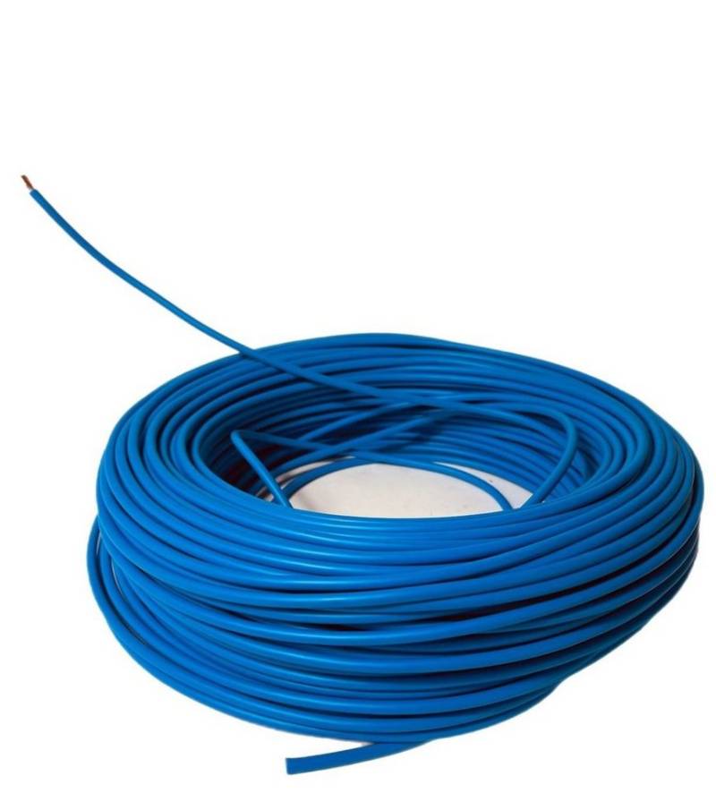 VaGo-Tools 4m Batteriekabel Stromkabel 6 mm² H07V-K Aderleitung Kabel PVC blau Stromkabel von VaGo-Tools