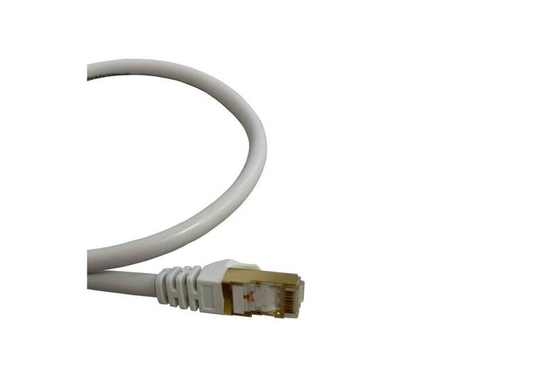 VaGo-Tools CAT7 Patchkabel Netzwerkkabel weiß 2m rund LAN-Kabel, RJ45, RJ45 von VaGo-Tools