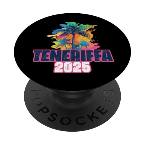 Teneriffa 2025 Urlaubsteam bunt PopSockets Klebender PopGrip von Vacay Mood Fun Style