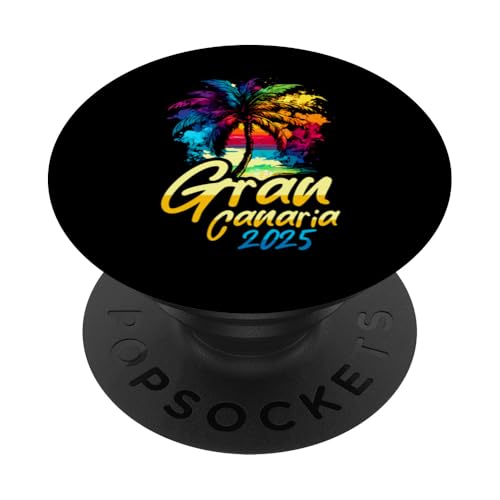 Gran Canaria 2025 Partyurlaub-Crew PopSockets Klebender PopGrip von Vacay Party Fun Style