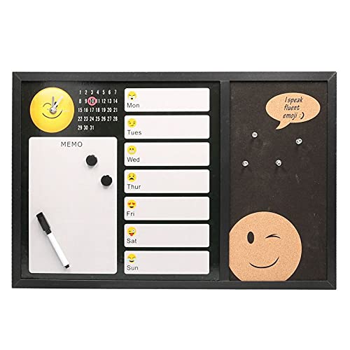 Vacchetti 461220000 Emoji Magnetische Tafel mit Uhr, Kork und Stift, mittel von Vacchetti
