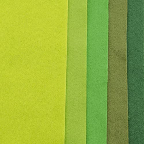 Vaessen Creative Filzplatten 1 mm stark, Set 2 mit 10 Platten, 20 x 30 cm, Bastelfilz in verschiedenen Farbmixen, 5 Farben pro Set zum DIY Basteln, Gestalten und Verzieren von Vaessen Creative
