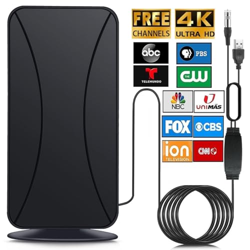 DVB-T/DVB-T2-Antenne HD 4K, DVB-T & DVB-T2 Antennen mit Verstärker, 600KM Reichweite Digitale HDTV-Antenne Geeignet für 4K 1080p & Alle TV-Geräte Zimmerantenne Außenantenne DVB-T/DVB-T2-Antenne HD 4K, DVB-T & DVB-T2 Antennen mit Verstärker, 600KM Reichweite Digitale HDTV-Antenne Geeignet für 4K 1080p & Alle TV-Geräte Zimmerantenne Außenantenne von Vaestarpro