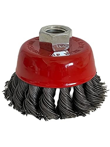 6x Topfbürste 100mm gezopft Winkelschleifer von Vago-Tools