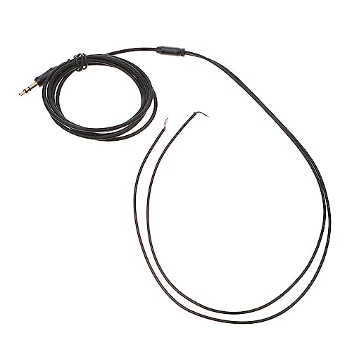 Vaguelly 1 Stück Reparaturkabel für Kopfhörer kopfhörerkabel headphone cable Halbfertige Ohrhörer Fix Drahtreparatur aufgerollt USB Rechts gehörschutzstöpsel ersatzkabel für kopfhörer Black von Vaguelly