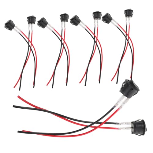 Vaguelly 10 Stück Rundschalter Maschinen Und Ausschalter Bereich Licht Wippschalter Druckschalter Knopf Wippschalter Aus Wippschalter Stiftschalter Messing Vernickelt Schwarz Vaguelly 10 Stück Rundschalter Maschinen Und Ausschalter Bereich Licht Wippschalter Druckschalter Knopf Wippschalter Aus Wippschalter Stiftschalter Messing Vernickelt Schwarz von Vaguelly