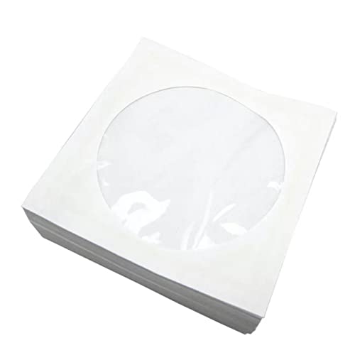 Vaguelly Cd-hülle Weiße Cd-papiertüte DVD-Taschen Video-aufbewahrungshülle von Vaguelly