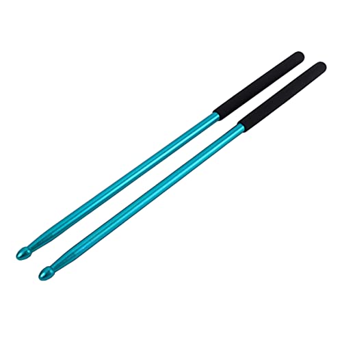 Vaguelly 1Paar Aluminiumlegierung Trommelstöcke Rost Drumsticks für Schlagzeugübungen für Drum Pad Training Blau Schlagzeuger Aller Niveaus von Vaguelly