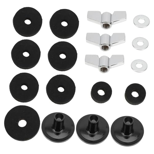 Vaguelly 1Satz Drum Pads aus Filz für Cymbals Rutschfeste Beckenunterlagen Teiliges Set für Schlagzeug und Drums Verbessertes Klangverhalten Langlebig und Praktisch von Vaguelly