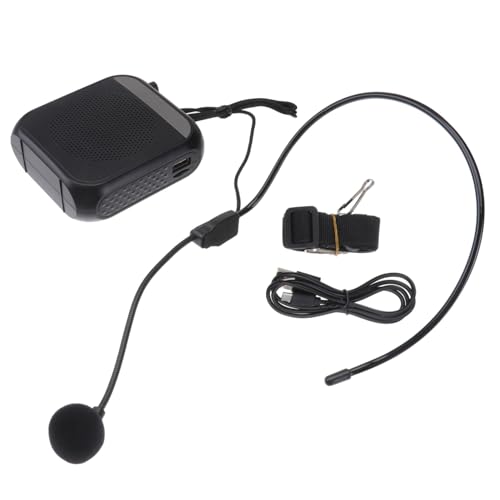 Vaguelly 1Stück Tragbarer Sprachverstärker Mit Mikrofon Lautsprecher Mit Einstellbares Headset Wiedergabe Für Lehrer Trainer Vorträge Schwarz Vaguelly 1Stück Tragbarer Sprachverstärker Mit Mikrofon Lautsprecher Mit Einstellbares Headset Wiedergabe Für Lehrer Trainer Vorträge Schwarz von Vaguelly